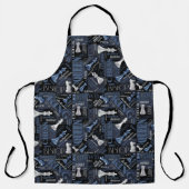 Kaas Zilver en Blauw ID784 Schort (Voorkant)