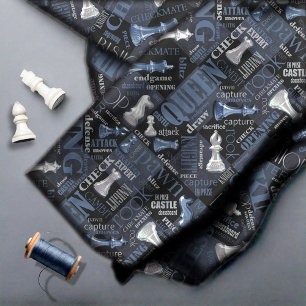 Kaas Zilver en Blauw ID784 Stof