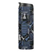 Kaas Zilver en Blauw ID784 Thermosbeker (Geroteerd rechts)