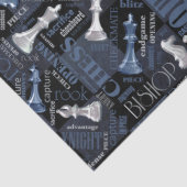 Kaas Zilver en Blauw ID784 Tissuepapier (Detail)