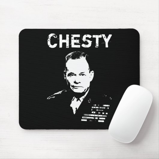 Kaas — Zwart en wit Muismat (Met muis)