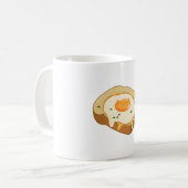 Kaasachtige eier toast koffiemok (Voorkant links)