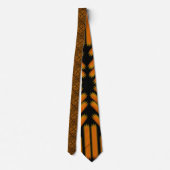 Kaasachtige Noedel Doedel Kunst Symmetrisch Gestre Stropdas (Achterkant)