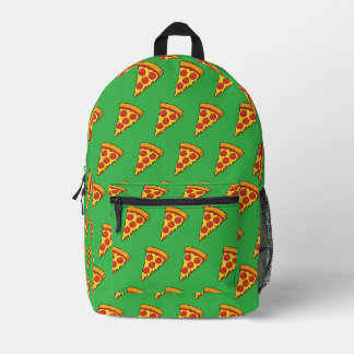 Kaasachtige Pepperoni Pizzapunt Bedrukte Rugzak