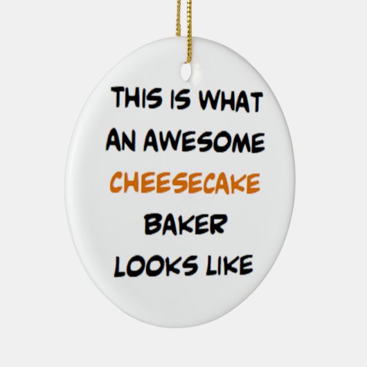 kaasbakker, geweldige keramisch ornament (Rechts)