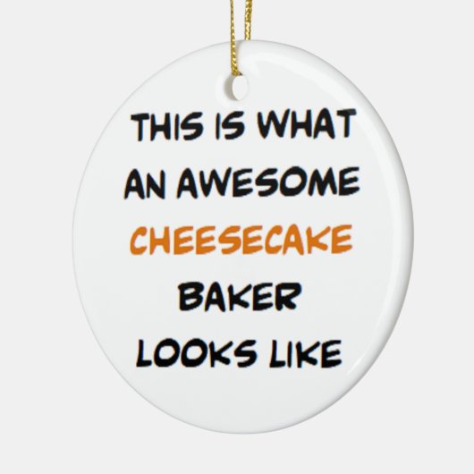 kaasbakker, geweldige keramisch ornament (Links)