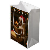 Kaasbelasting Kerstcadeautas - Jack Russell Medium Cadeauzakje (Voorkant Gekanteld)