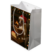 Kaasbelasting Kerstcadeautas - Jack Russell Medium Cadeauzakje (Achterkant Gekanteld)