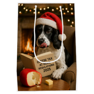 Kaasbelasting Kerstcadeautas - Springer Spaniel Medium Cadeauzakje