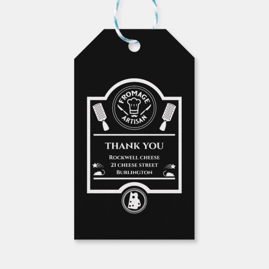 kaasboer cadeaulabel (Achterkant)