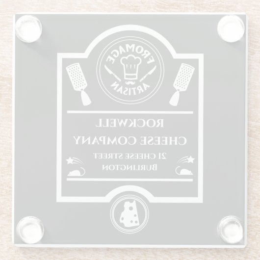 kaasboer glazen onderzetter (Achterkant)