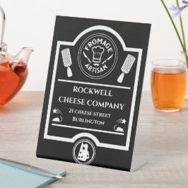 kaasboer reclamebord met voetstuk