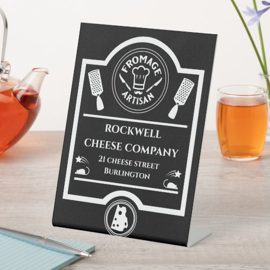 kaasboer reclamebord met voetstuk (Insitu)