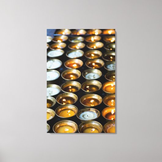 Kaasboterkaarsen Canvas Afdruk (Voorkant)