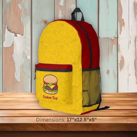Kaasburger Bedrukte Rugzak
