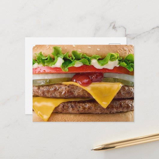 Kaasburger Briefkaart (Voorkant / Achterkant in situ)
