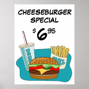 Kaasburger en Frites Special Poster