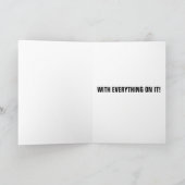 KAASBURGER GRAPPIGE VERJAARDAGSCARD KAART (Binnen)
