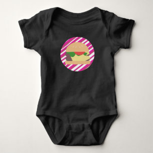 Kaasburger Hot Pink Ombre Strepen Romper