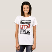 Kaasburger Ketchup Friet T-shirt (Voorkant volledig)