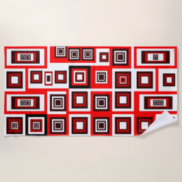 Kaasdoek met omhuld strand strandlaken