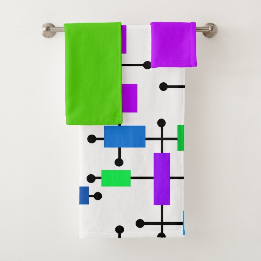 Kaasdoekset voor het kleurenraster bad handdoek (Insitu)