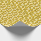 kaasgele achtergrond naadloos cadeaupapier (Hoek)