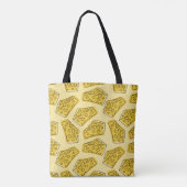 kaasgele achtergrond naadloos tote bag (Achterkant)