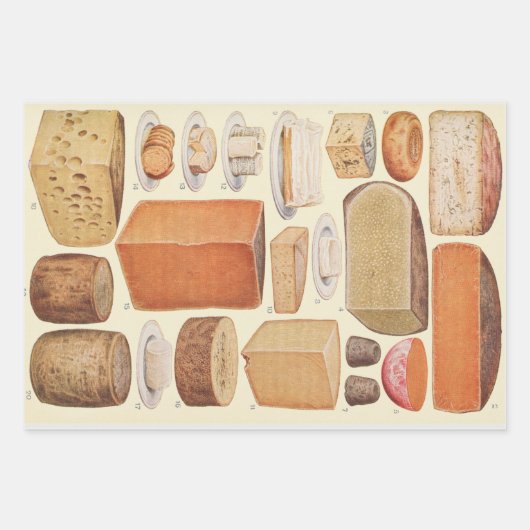  kaasgrafiekmenu inpakpapier vel (Voorkant)