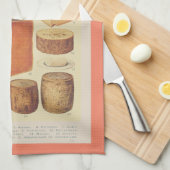 kaasgrafiekmenu theedoek (Quarter Fold)