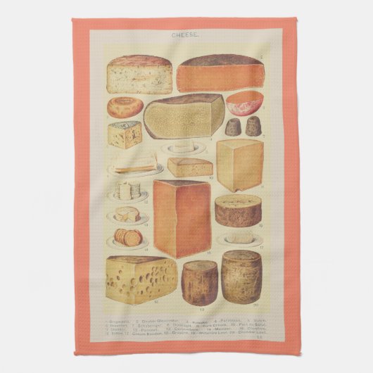 kaasgrafiekmenu theedoek (Verticaal)