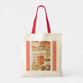  kaaskaart eten chef keuken tote bag (Achterkant)
