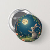kaaskonijn ronde button 5,7 cm (Voorkant /achterkant)