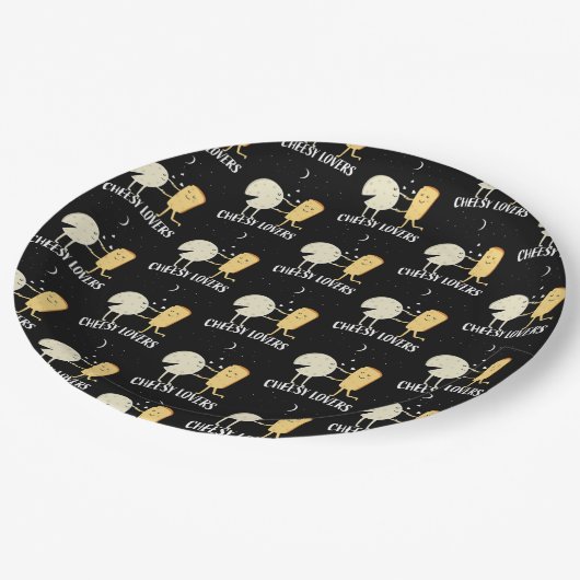 Kaasliefhebbers en kenner papieren bordje (Gekanteld)