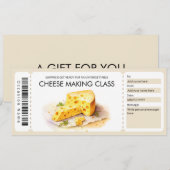 Kaasmaken Klas Cadeaubon Sjabloon Kaart (Voorkant / Achterkant)