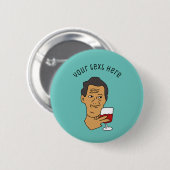 kaasmaker ronde button 5,7 cm (Voorkant /achterkant)