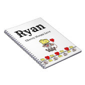 Kaasmuis Liefde  Inpakpapier Notitieboek (Rechterzijde)