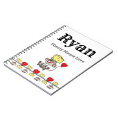 Kaasmuis Liefde  Inpakpapier Notitieboek (Linkerzijde)