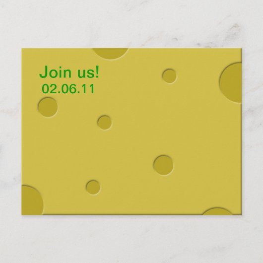 kaasnodigt uitnodiging briefkaart (Voorkant)