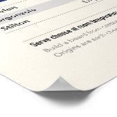 Kaasoverzichtsposter Poster (Hoek)
