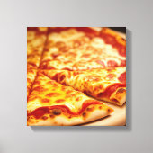 Kaaspizza Canvas Afdruk (Voorkant)