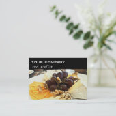 kaasplaat met druiven visitekaartje (Staand voorkant)