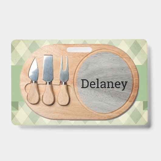 Kaasplank Aangepaste Charcuterie Badge (Voorzijde)