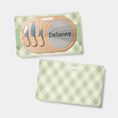 Kaasplank Aangepaste Charcuterie Badge (Voor- en achterkant)