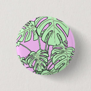 Kaasplant bladwijzer, plantenliefhebber ronde button 3,2 cm