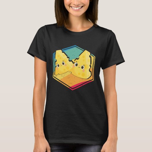 Kaasretro stijl t-shirt (Voorkant)