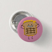 Kaassandwich Cheddar Kasted Bread Ronde Button 3,2 Cm (Voorkant /achterkant)