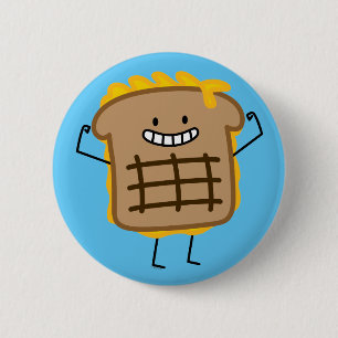 Kaassandwich Cheddar Kasted Bread Ronde Button 5,7 Cm