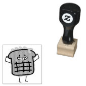 Kaassandwich Cheddar Kasted Bread Rubberstempel (Gestempeld)