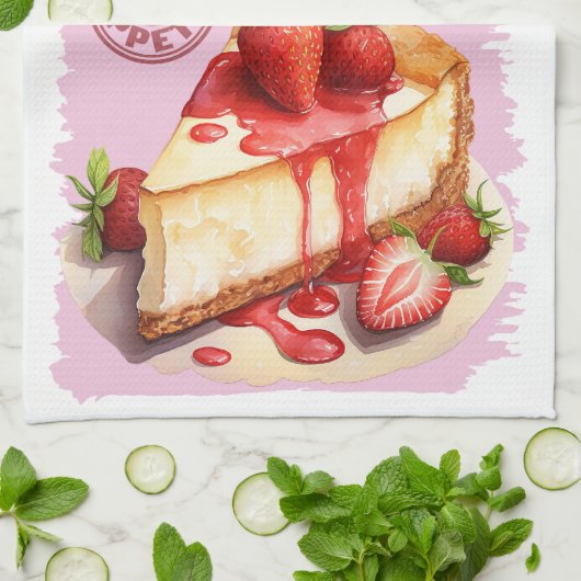 Kaastaart bakrecept theedoek (Gevouwen)